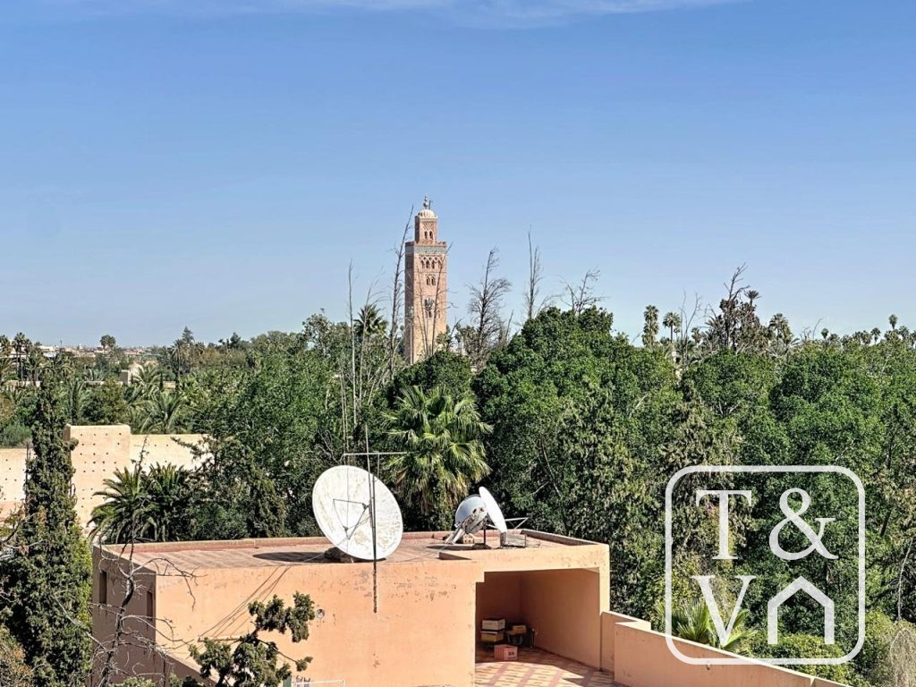 APPARTEMENT DE STANDING AVEC TERRASSE ET VUE KOUTOUBIA – HIVERNAGE