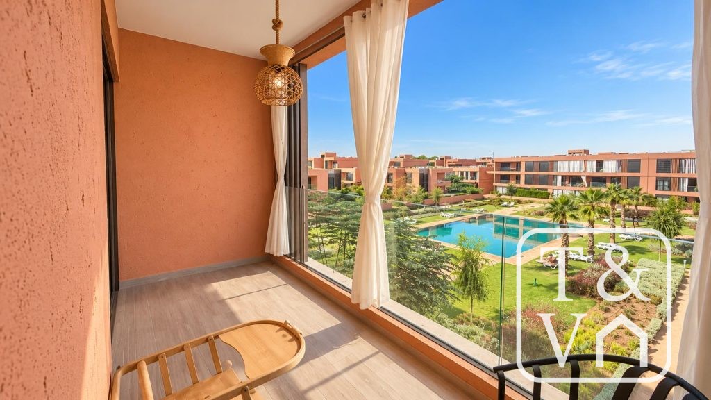Appartement à Louer Longue Durée Noria Marrakech | 76 m², 2 Chambres, Résidence Sécurisée